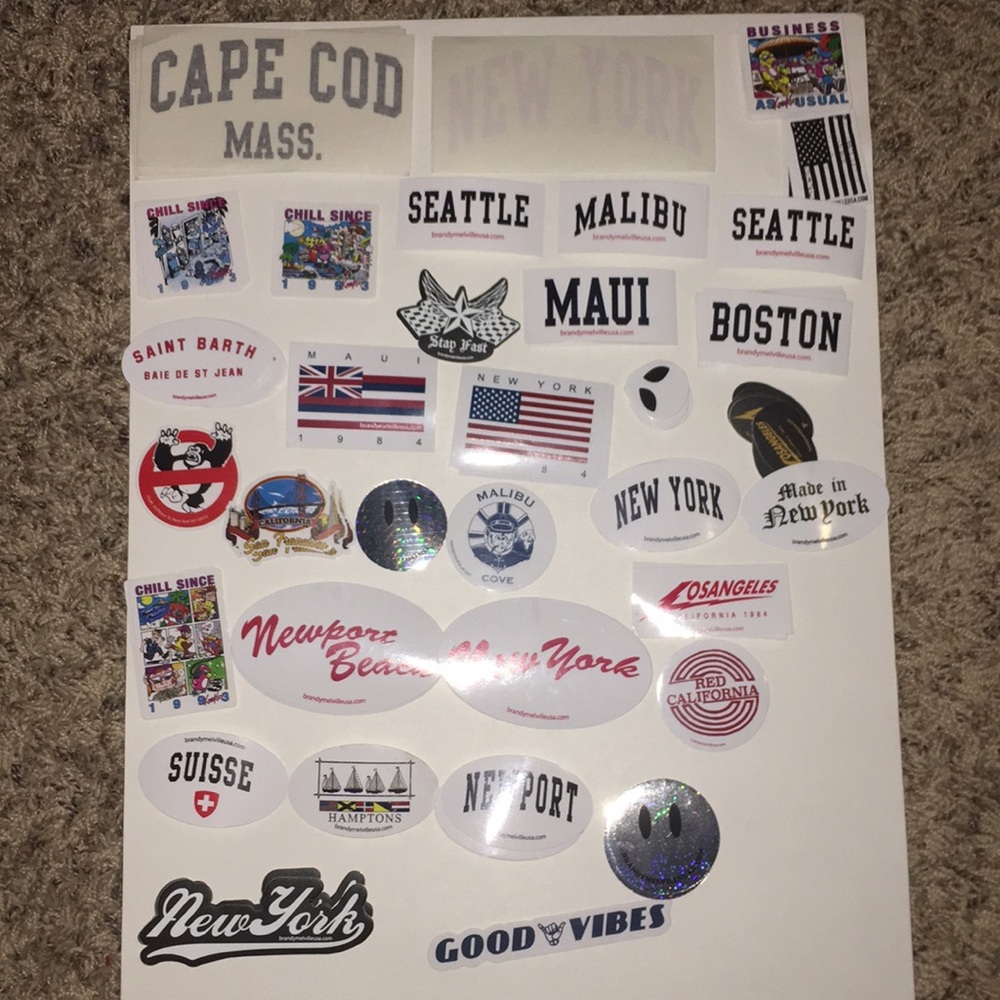 Brandy Stickers and 2 Brandy Cards